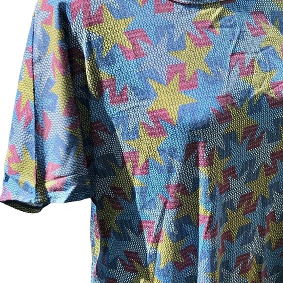 LuLaRoe Maria XL Americana NWT Patriotic Maxi Stars Red Yellow Blue NWT - Picture 4 of 9